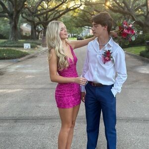 Fuschia Homecoming Dress